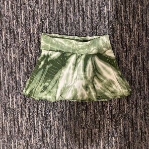 Tie dye hardtail skort